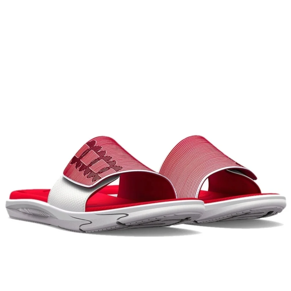 Under Armour Mercenary Red Slides Size 2